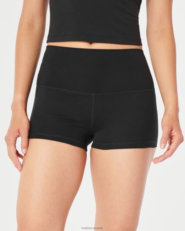 Bottoms Hollister Women Gilly Hicks Active Recharge High Rise Shorties 2\\ 48820668 Black